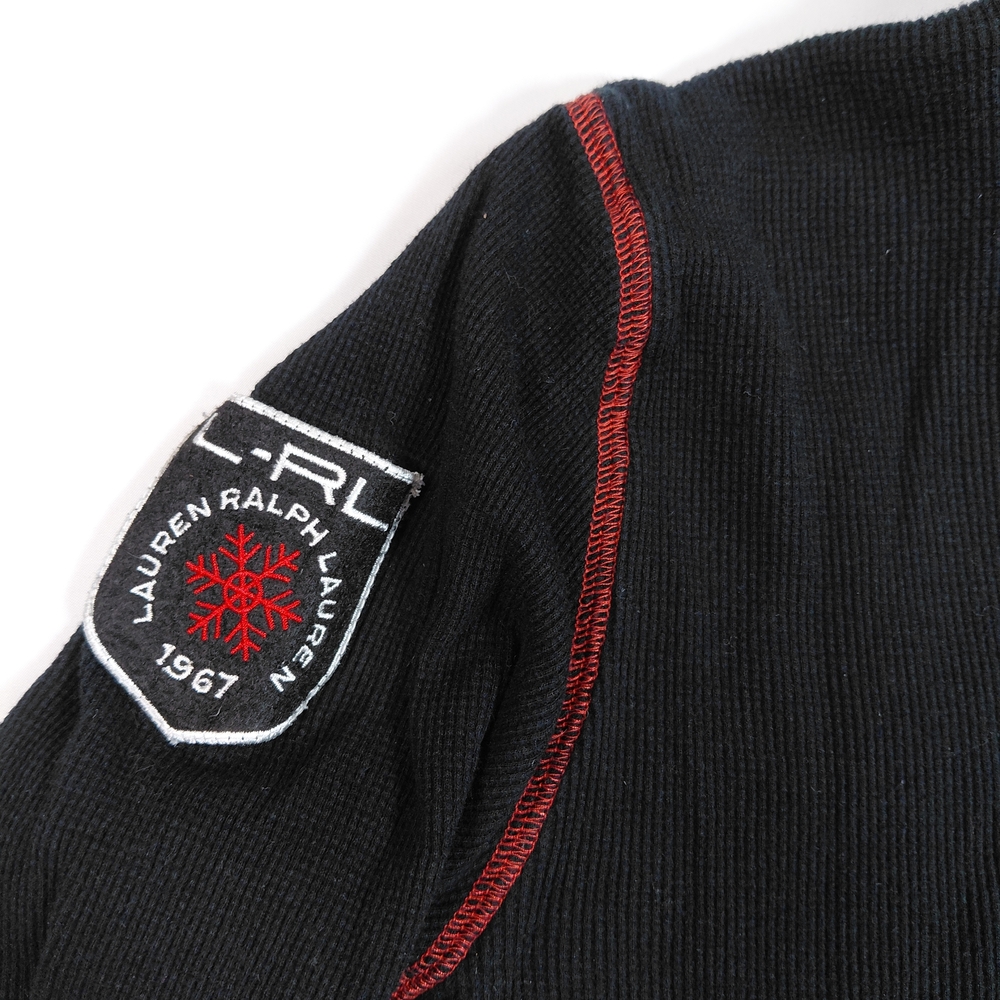 Ralph Lauren Women’s Active Long Sleeve 1/4 Zip LXVII Embroidered Black Size M - Picture 6 of 11